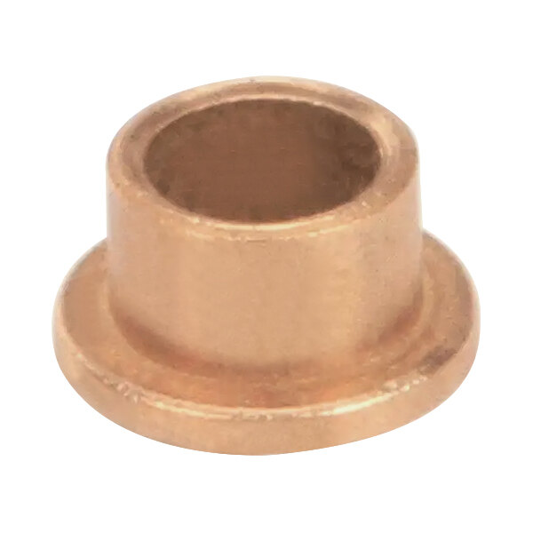 A close-up of a copper Cleveland flange bearing.