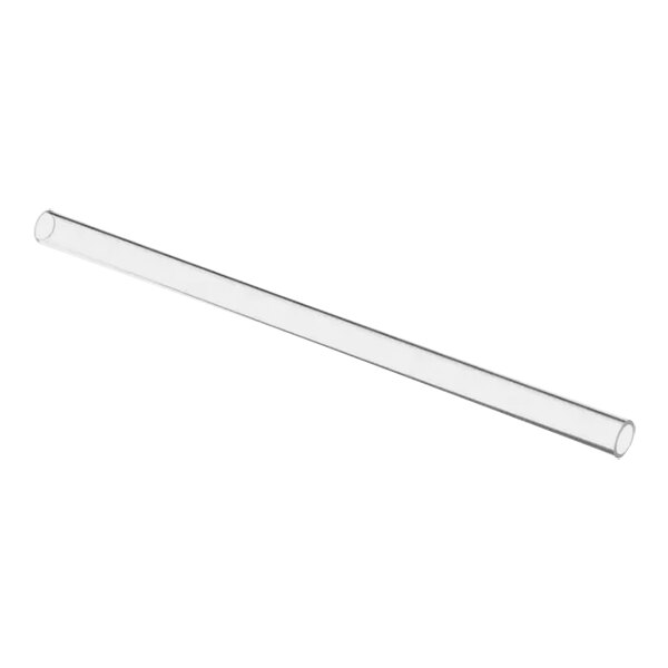 A clear glass tube for a Bunn sight gauge on a white background.