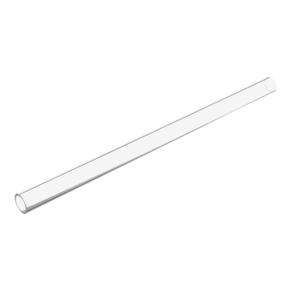 A clear plastic tube with a long handle.