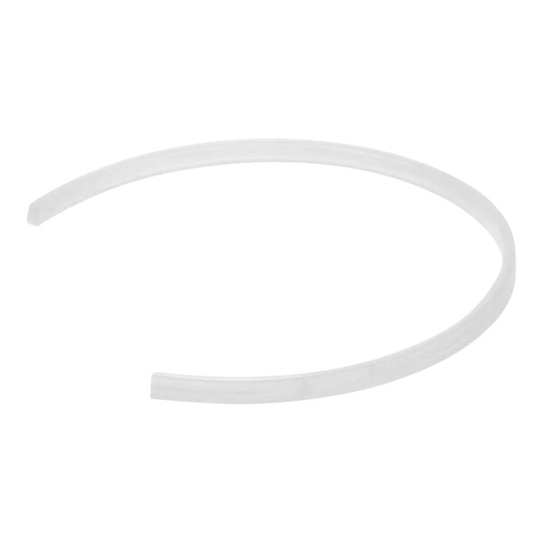 A white silicone gasket with a white background.