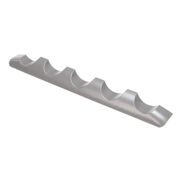 A silver metal Bunn Guide with six holes.