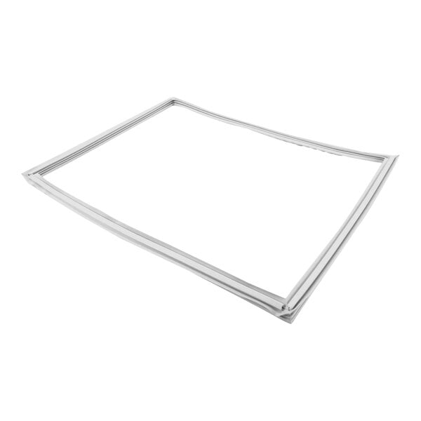 A white rectangular Traulsen door gasket.