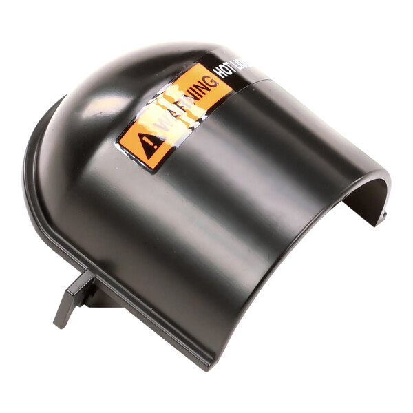 A black plastic cover with a yellow label for a Bunn LCA-2 nozzle.