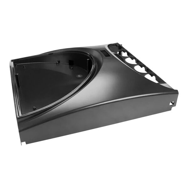 A black plastic Bunn door with inserts.