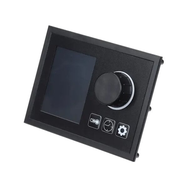 A black rectangular Cleveland Easy Dial control panel with a black screen and knob.
