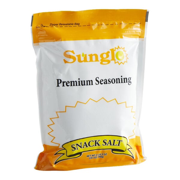 Sunglo 35 oz. White Popcorn Salt - 12/Case