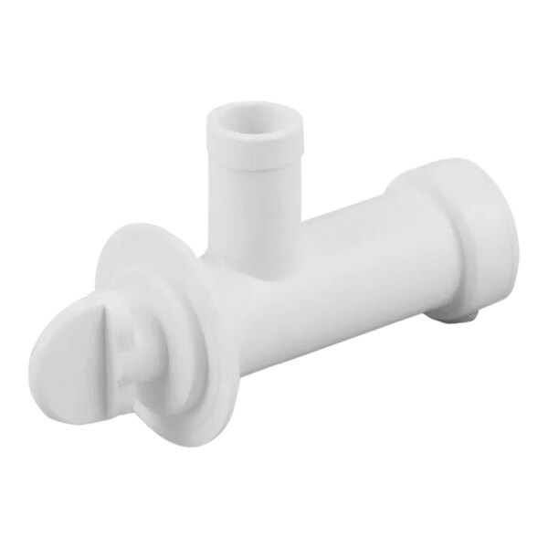 A white plastic tube with a nozzle.