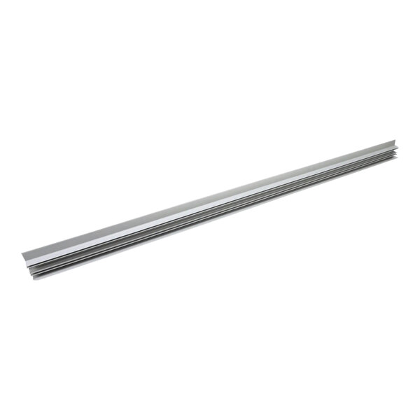 A long metal rod with a silver finish.