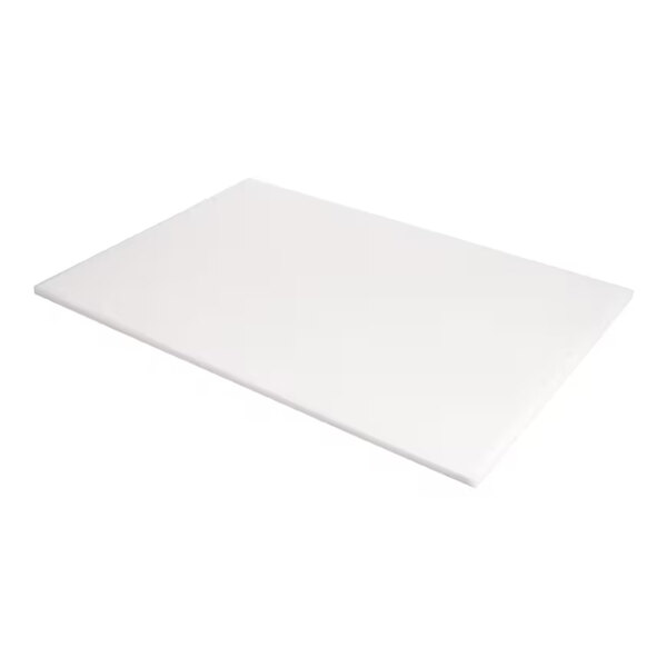 A rectangular, flat, white board with smooth edges, shown against a plain background.