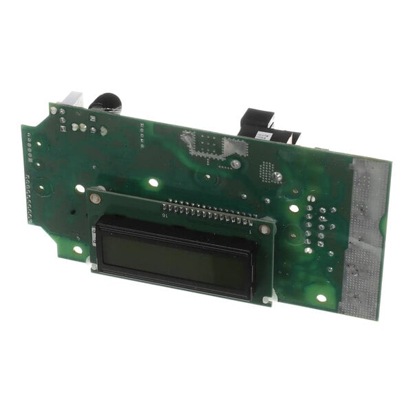 The green electronic circuit board for a Bunn Axiom with a black LCD display.