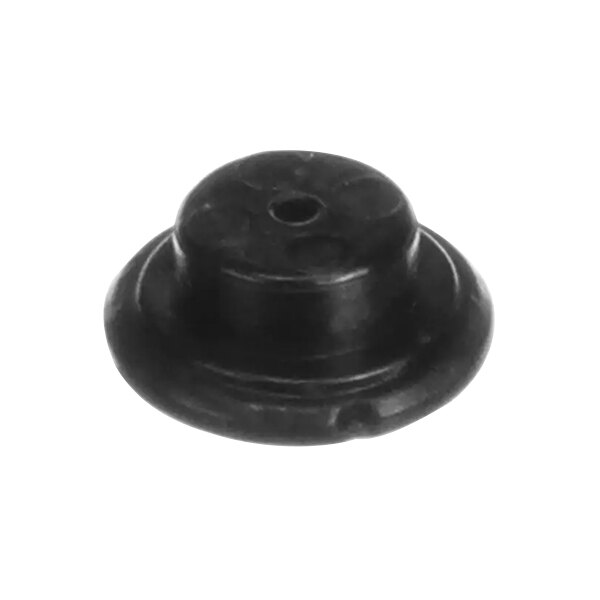 A black round object with a hole in it.