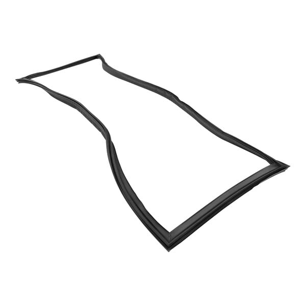 A black rubber seal for a True Refrigeration door.