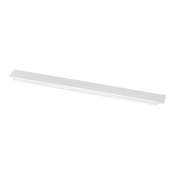 A white rectangular metal adapter bar for a Traulsen unit.