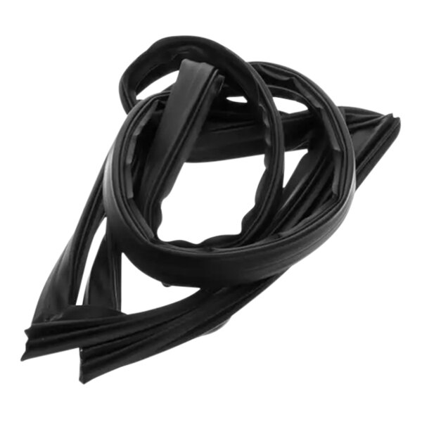 A black PVC gasket for a True Refrigeration unit.