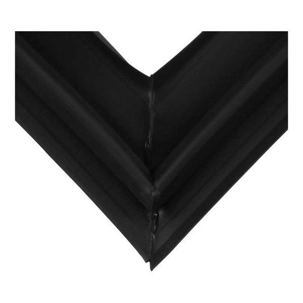 A black corner of a True Refrigeration gasket.