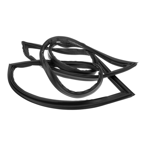 A black rubber door gasket for a True Refrigeration unit.