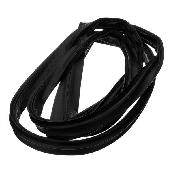 A black PVC gasket for True Refrigeration on a white background.