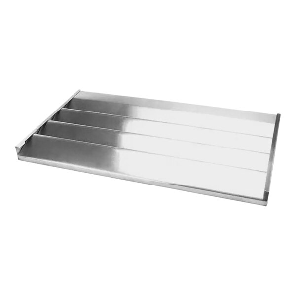 A metal shelf with four compartments for Traulsen SK-500-70002-00.