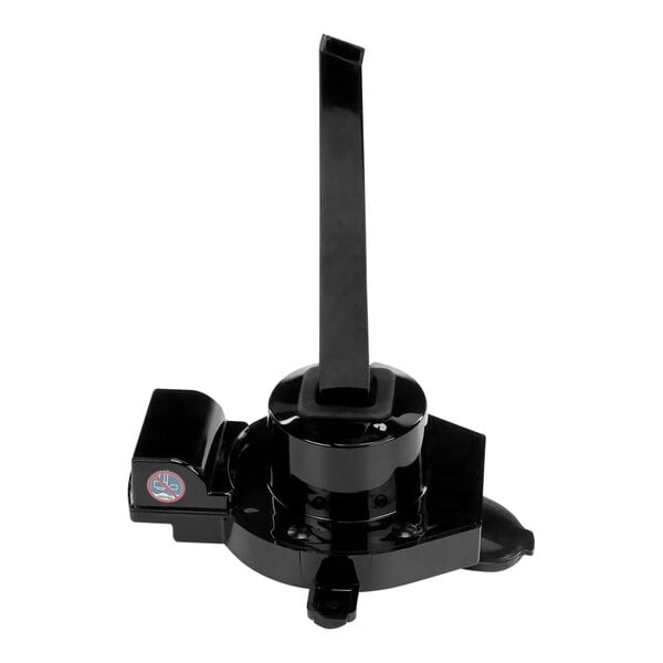 A black plastic Fetco top cover with a black handle.