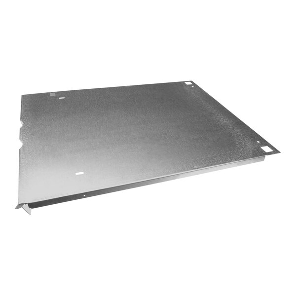 A close-up of a Cleveland base weld assembly plate with holes.