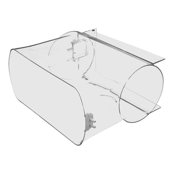 A clear plastic Bunn Ultra-1 hopper container with a handle.
