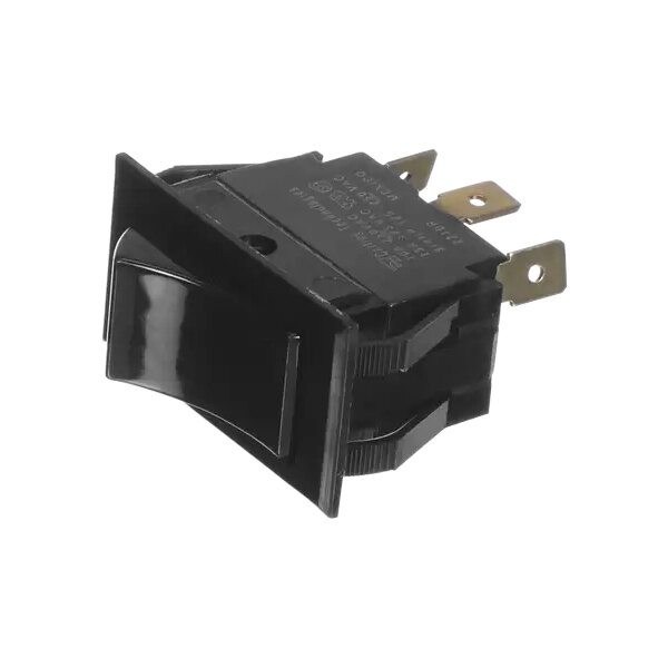A black Traulsen rocker switch with a black plastic cover.