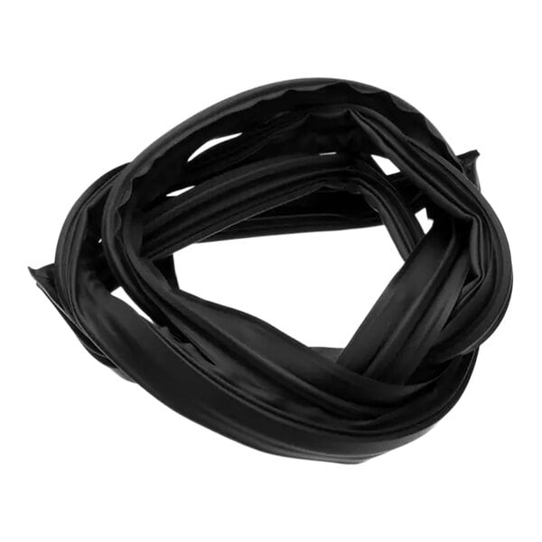 A black PVC gasket for a True Refrigeration lid.