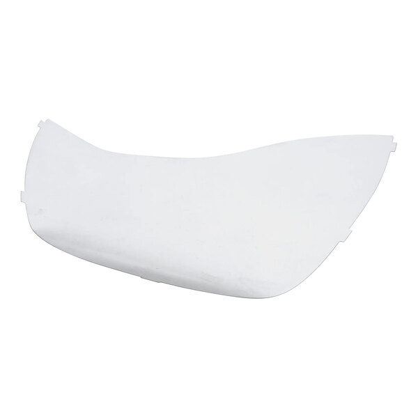 A white plastic cover for a Bunn merchandiser lens.