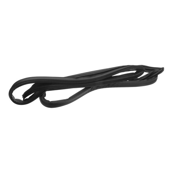 A black rubber strip for a True Refrigeration door on a white background.