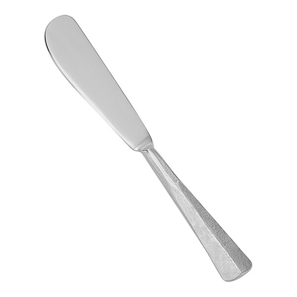 An American Metalcraft stainless steel butter spreader with a handle.