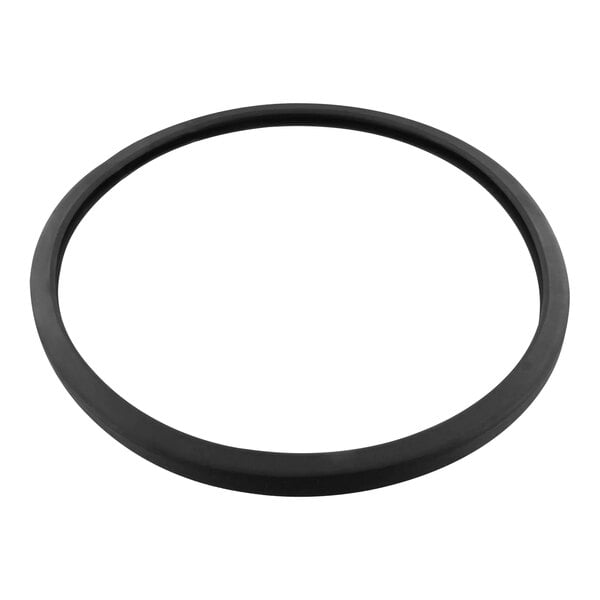 A black rubber gasket with a black circle.