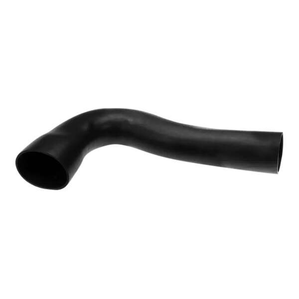 A black rubber hose with a black pipe on one end.