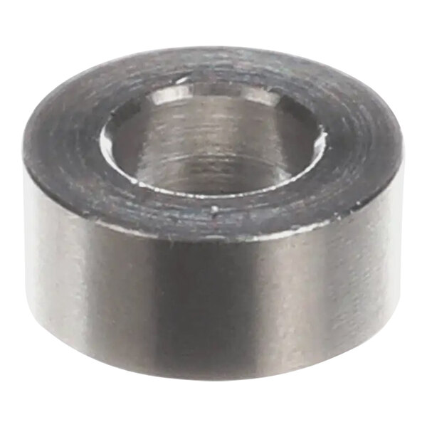 A close up of a stainless steel Traulsen Spacer Shoulder.