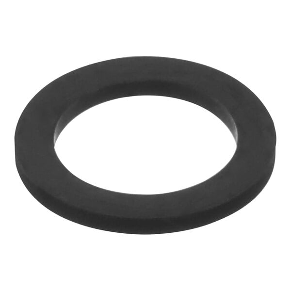 A black rubber ring with a black circle and white background.