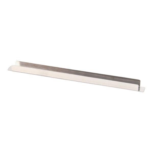 A stainless steel Traulsen adapter bar with a long rectangular shape.