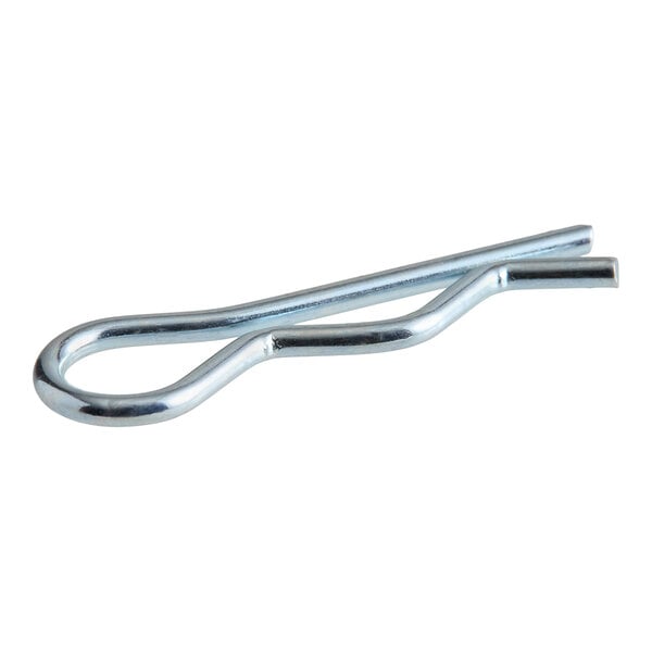 A metal B-pin used for securing parts on a 36-inch mobile outdoor griddle.