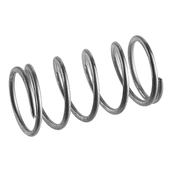 A metal spiral spring.