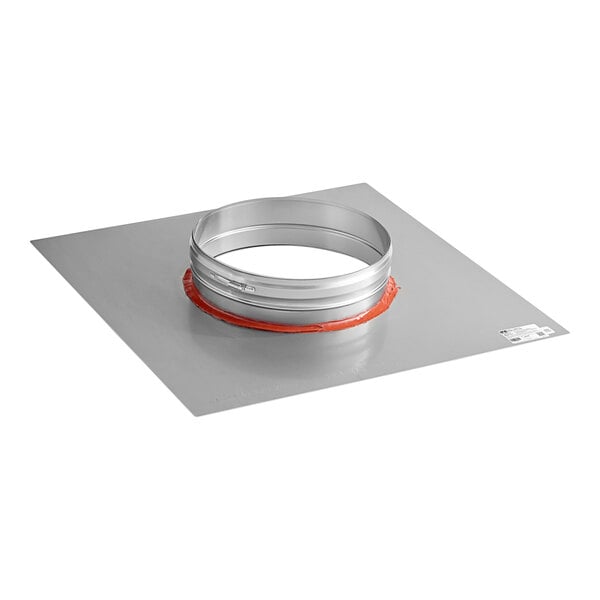 A round metal NAKS fan plate adapter with a red band on the edge.