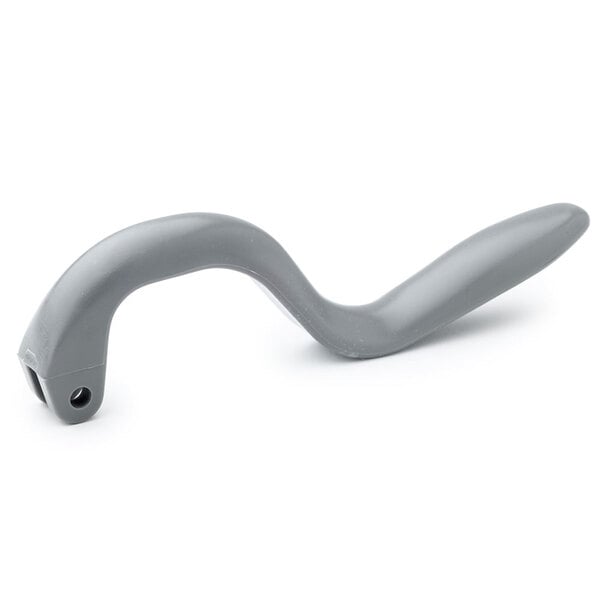 A grey plastic T&S squeeze handle.