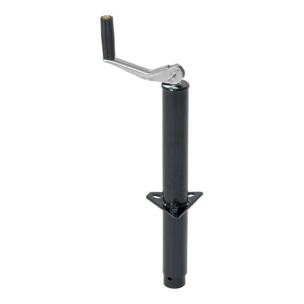 A black metal Vestil top crank pole with a handle.