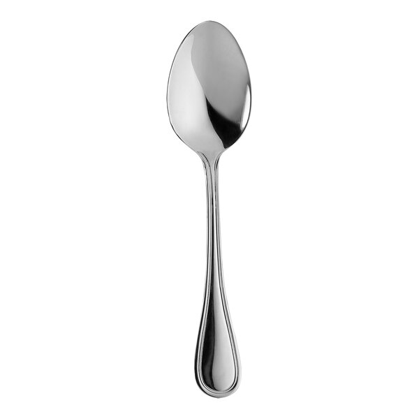 A WNK Contour stainless steel serving spoon with a silver handle and spoon.