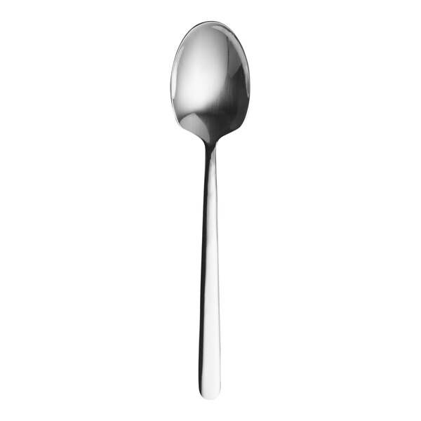 A WNK Togo stainless steel demitasse spoon with a silver handle.