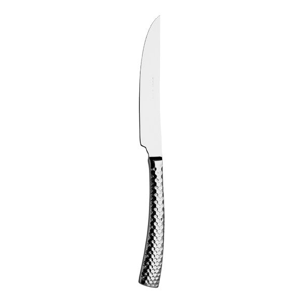 A WNK Monarch steak knife with a silver handle.