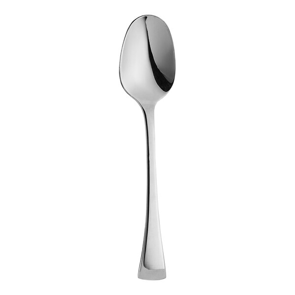 A WNK Eclipse stainless steel spoon with an oval bowl and a silver handle on a white background.