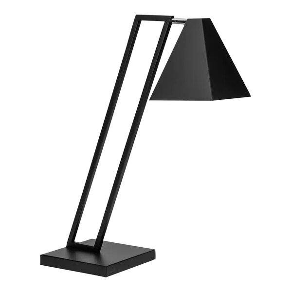 A Rosseto black matte pyramid heat lamp with a single bulb.