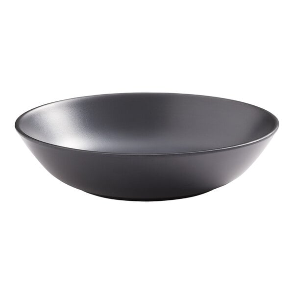 An American Metalcraft matte black melamine coupe bowl.