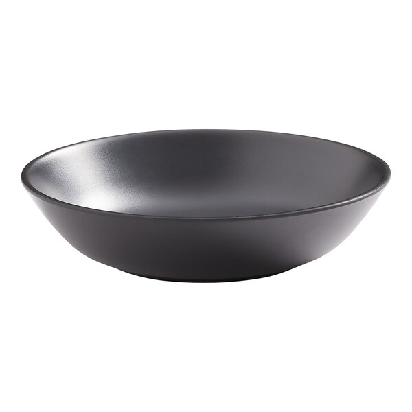 An American Metalcraft matte black melamine coupe bowl.