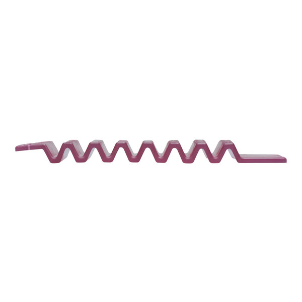 A pink zigzag-shaped passive air freshener hang tag designed to emit a spiced apple scent.