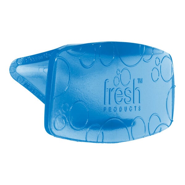 A blue plastic Fresh Eco Bowl Clip with text.