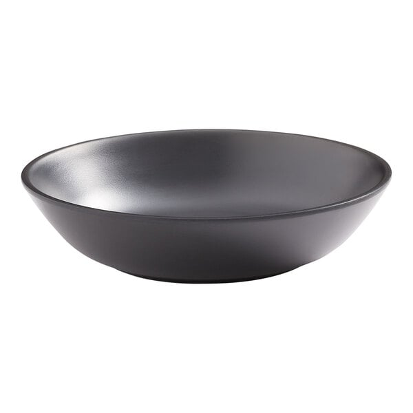 An American Metalcraft matte black melamine coupe bowl.